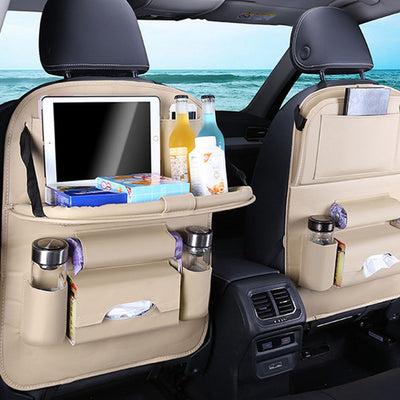 Organizador Multifuncional para Auto con Mesa Plegable y Cuero PU - Image 2
