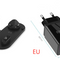 Preto e adaptador da UE