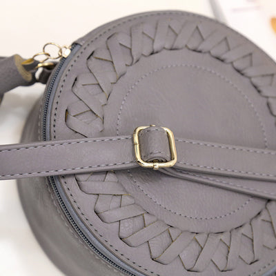 Bolso Redondo Coreano con Borlas - Bandolera de Moda Trendy - Image 4
