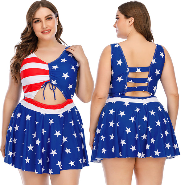 Traje de Baño Enterizo Talla Grande para Mujer - Image 12