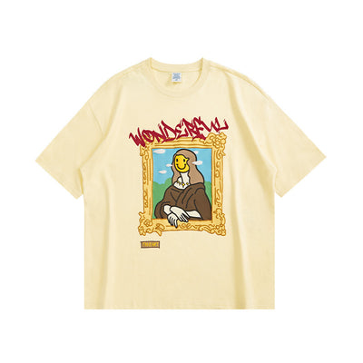 Camiseta Clásica Suelta Estampada de Manga Corta para Hombre - Image 8