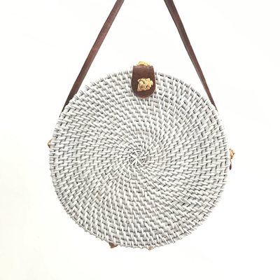Bolsa Tejida de Ratán Multicolor - Image 7