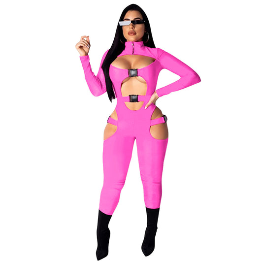 Jumpsuit Elegante de Color Liso para Mujer - Image 10