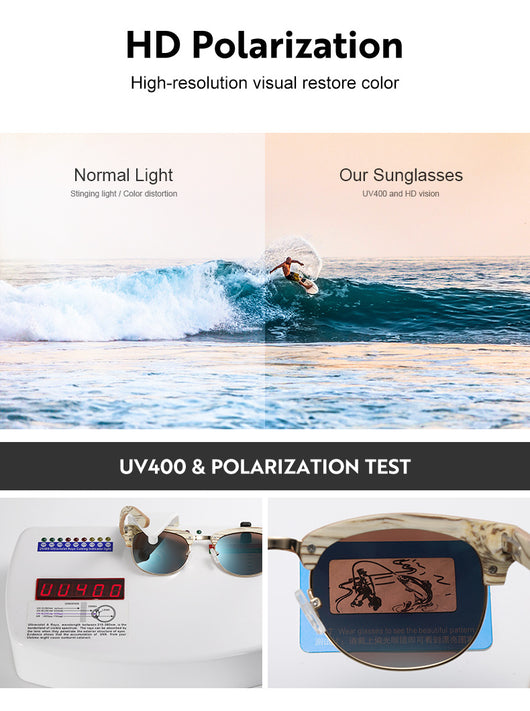 Gafas de Sol Polarizadas Semiarmazón UV400 para Hombre y Mujer - Image 18