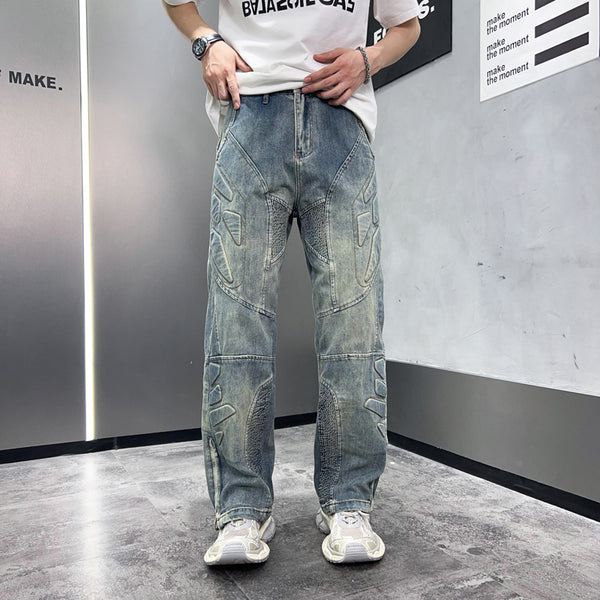Jeans con Estructura Anticolisión de Sello Tridimensional en Acero
