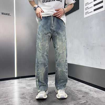 Jeans con Estructura Anticolisión de Sello Tridimensional en Acero