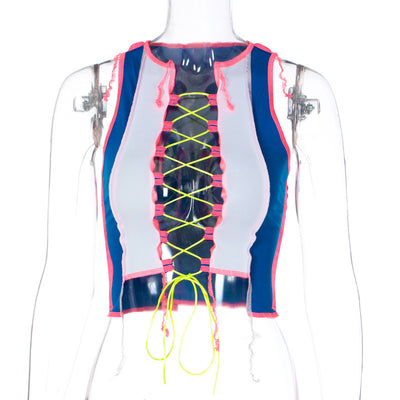 Chaleco Deportivo Hueco con Tirantes Ajustables y Detalles en Color - Image 10
