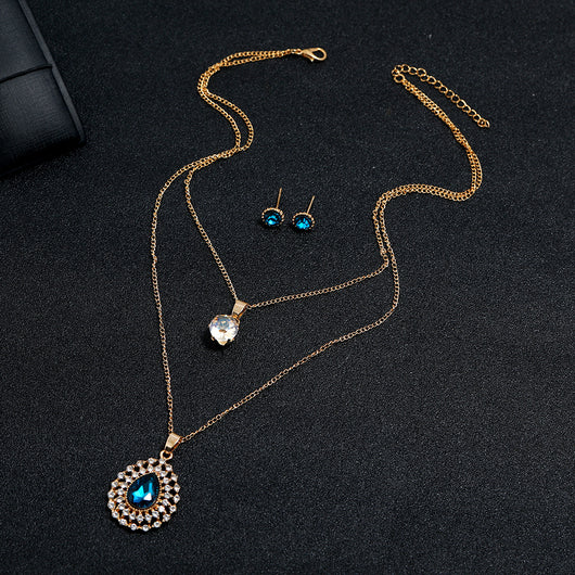 Conjunto de Collar y Aretes de Diamantes Brillantes - Image 6