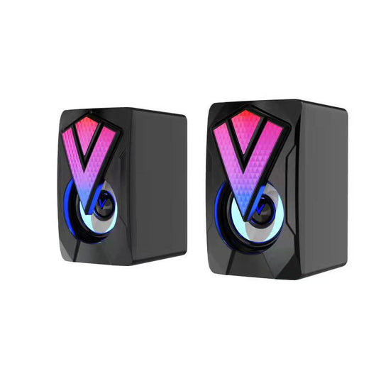 Parlante RGB para Computadora con Cable USB y Iluminación LED - Image 8