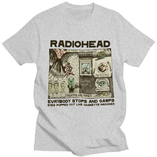 Camiseta Vintage Radiohead 2000 Hip Hop Rock Unisex Talla M - Image 4