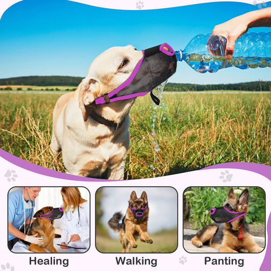 Bozal Respirador de Malla para Perros - Control de Ladridos y Mordidas - Image 4