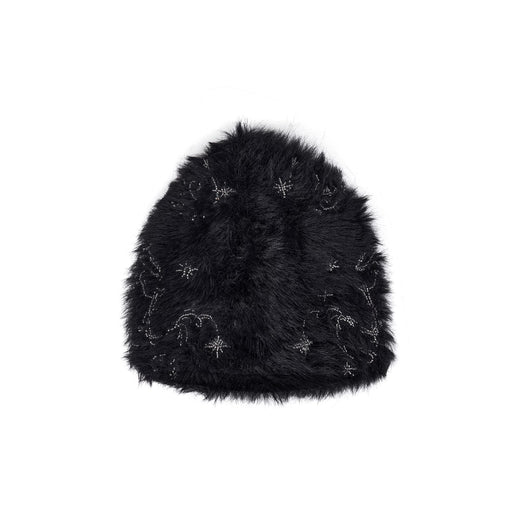 Gorro Tejido con Perlas y Piel de Visón Sintética - Calidez y Elegancia - Image 5