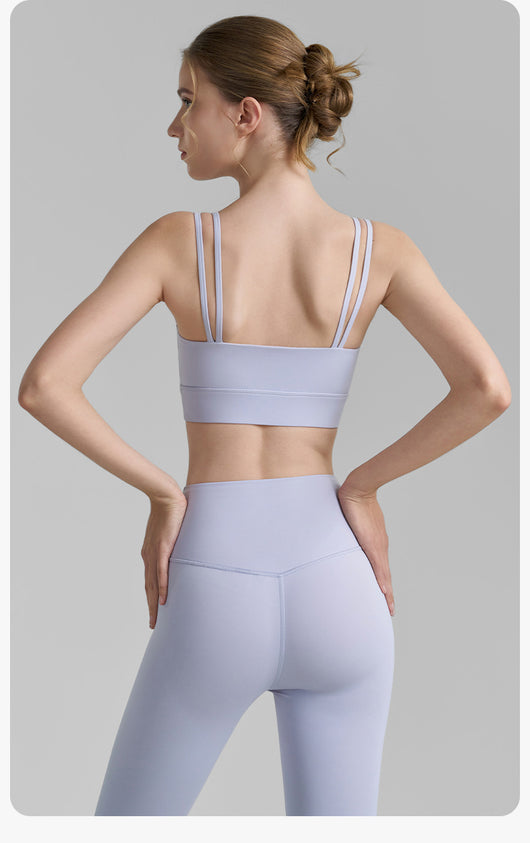 Sujetador Deportivo Mesh Plisado Backless para Fitness - Image 16