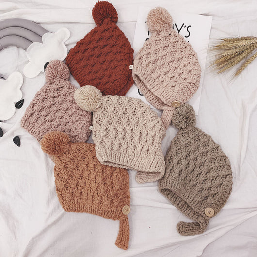 Gorro Tejido Bebé Estilo Vaquero Combinable - Image 14
