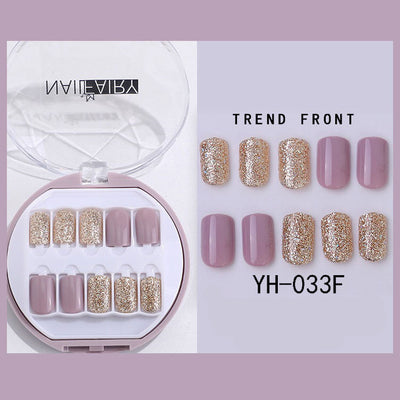 Uñas Postizas Coreanas Removibles Waterproof - Set 30 Piezas Manicura Instantánea - Image 18