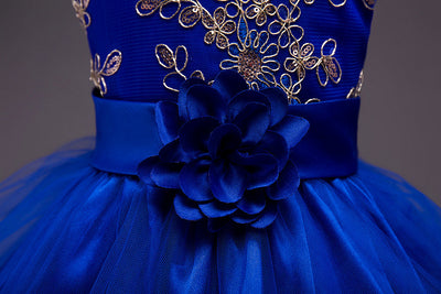 Vestido de Princesa Floral para Niña con Lentejuelas y Bordados - Image 15