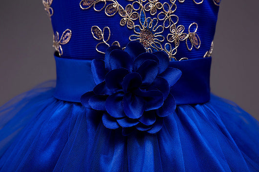 Vestido de Princesa Floral para Niña con Lentejuelas y Bordados - Image 15