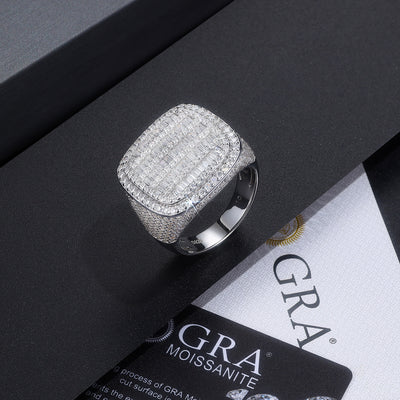Anillo de Plata S925 con Moissanita Premium - Joyería de Lujo Moderno - Image 10
