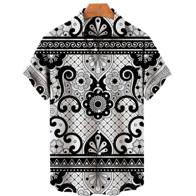 Camisa Casual para Hombre con Impresión 3D Digital - Image 16