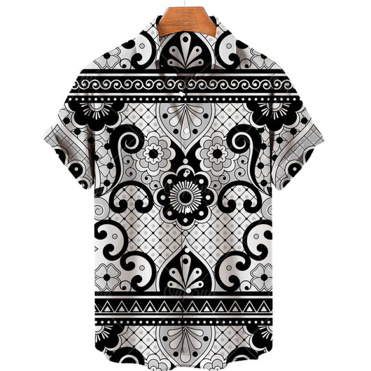 Camisa Casual para Hombre con Impresión 3D Digital - Image 16
