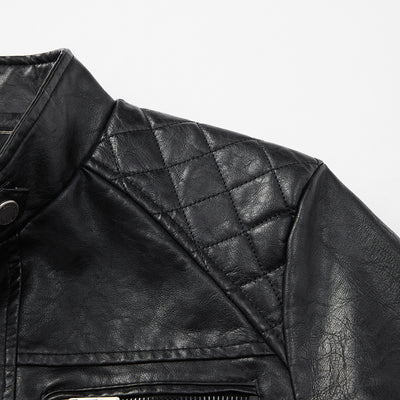 Chaqueta de Cuero PU Moderna con Bolsillos para Hombre - Image 2