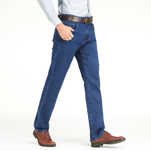 Pantalones Vaqueros Casuales Slim Fit de Cintura Media