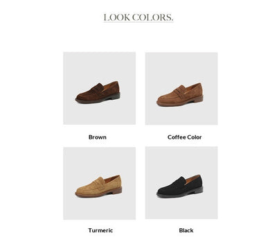 Zapatos de Tacón para Mujer en Piel de Oveja con Punta Cuadrada y Redonda Retro - Image 14