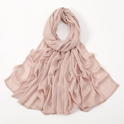 Pañuelo Modal Rayon Malayo Indonesio Colores Sólidos Transpirable - Image 36