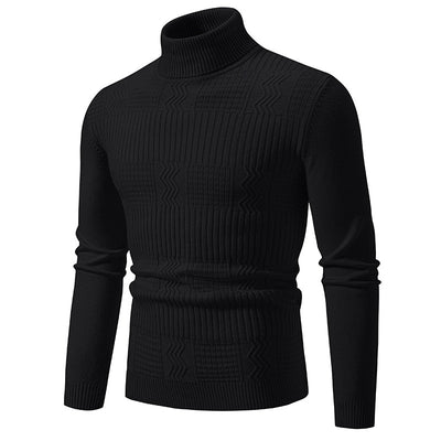 Suéter Jacquard Hombre en Color Sólido para Abrigo - Image 9