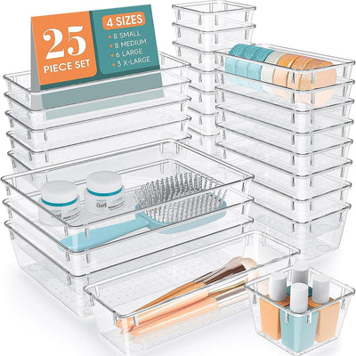 Juego de Cajas Organizadoras Transparentes para Escritorio - Image 13