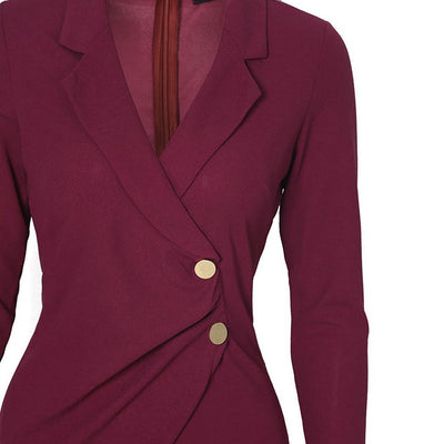 Vestido Largo de Botones con Cintura Marcada - Image 21