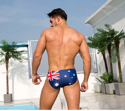 Shorts de Baño Hombre Cintura Baja con Estampado Bandera - Image 19