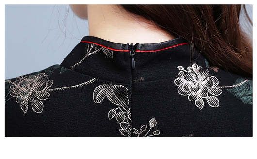 Vestido Cheongsam Moderno para Mujer - Primavera y Otoño - Image 4