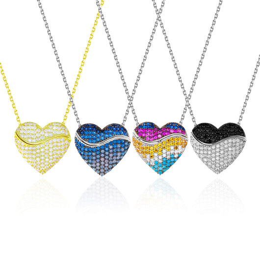 Collar Corazón para Mujer - Pendiente Corazón Elegante