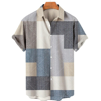 Camisa Casual para Hombre con Impresión 3D Digital - Image 11