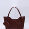 Bolso Burgundy SHK108 de Cuero Sintético para Mujer con Billetera y Neceser