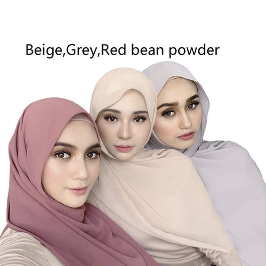 Pañuelo Burbuja de Gasa Perla en Colores Puros para Mujer - Image 4