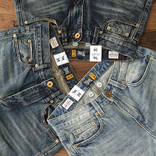 Jeans Retro Holgados Pesados para Hombre - Casual Clásico - Image 2