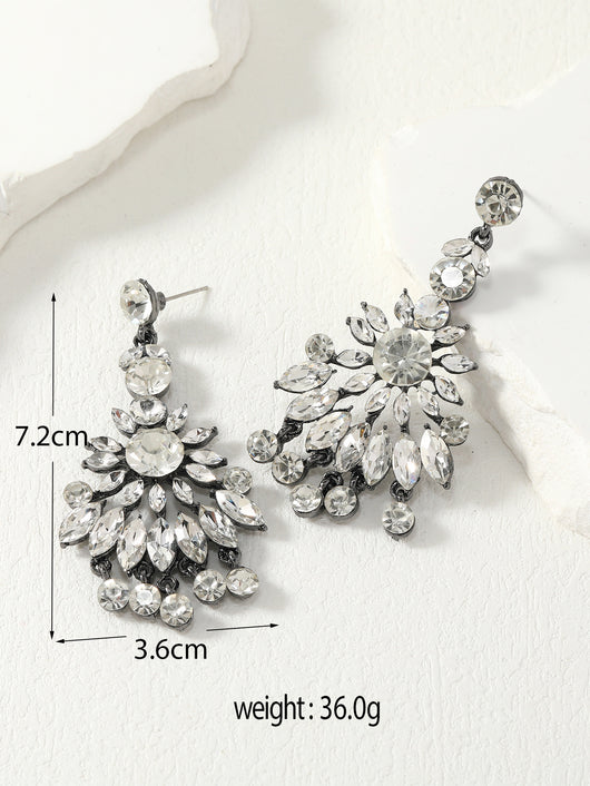 Aretes de Cristal Lujo Geométricos con Gota de Agua - Image 13