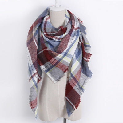 Bufanda Larga con Triángulos para Mujer - Chal Otoño Invierno - Image 4