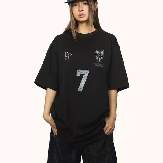 Camiseta Suelta Deportiva para Mujer - Estilo Trendy Ins