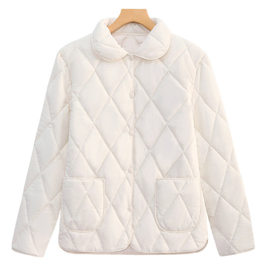 Chaqueta Acolchada Suelta de Algodón para Mujer - Diseño Ligero y Moderno - Image 5