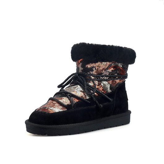 Botas de Nieve con Forro de Lana y Bandaje de Soporte - Image 7