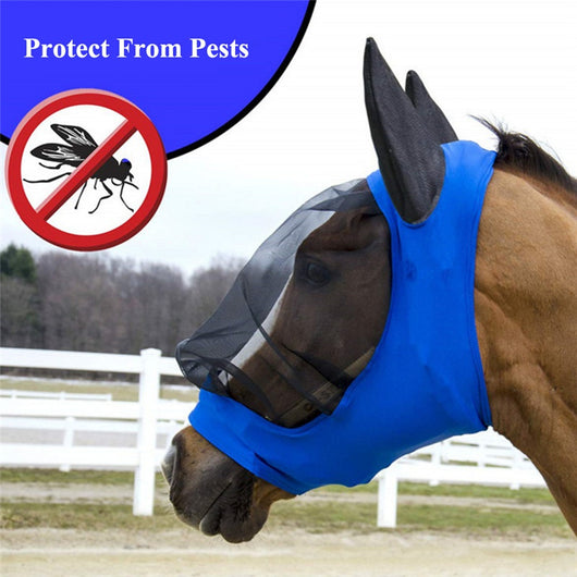 Máscara Protectora Antiinsectos para Caballos - Verano