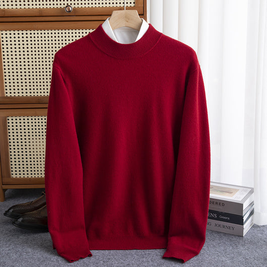 Suéter de Cuello Medio en Lana para Hombre - Image 13