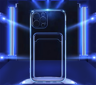 Funda Transparente para Móvil con Protección Anti-amarillamiento y Ranura para Tarjeta - Image 4