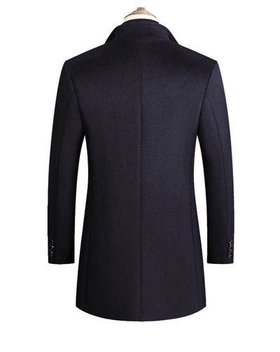 Abrigo de Lana para Hombre Otoño Invierno Talla Grande - Image 16