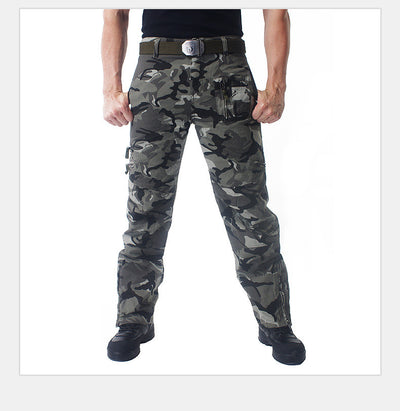 Pantalones Cargo Tácticos Militares con Peto Ajustable - Image 3
