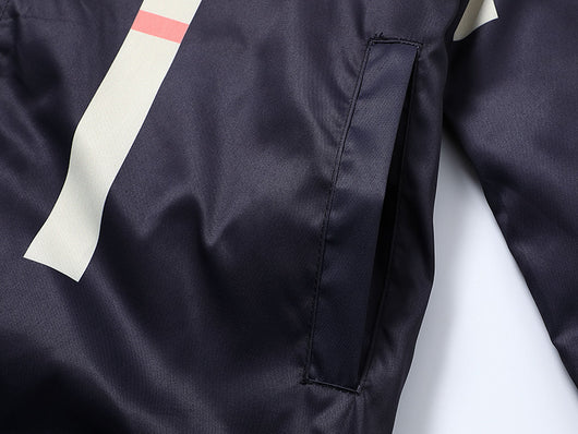 Chaqueta Trench Casual de Hombre con Estampado a Rayas - Image 17