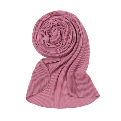 Pañuelo Plisado de Gasa Perlada - Chal Protector Solar para Mujer - Image 16